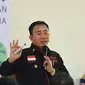 Anggota Komisi IX DPR Imam Suroso saat kegiatan Sosialisasi Penempatan dan Perlindungan Pekerja Migran Indonesia (PMI) di Kecamatan Gembong, Pati.