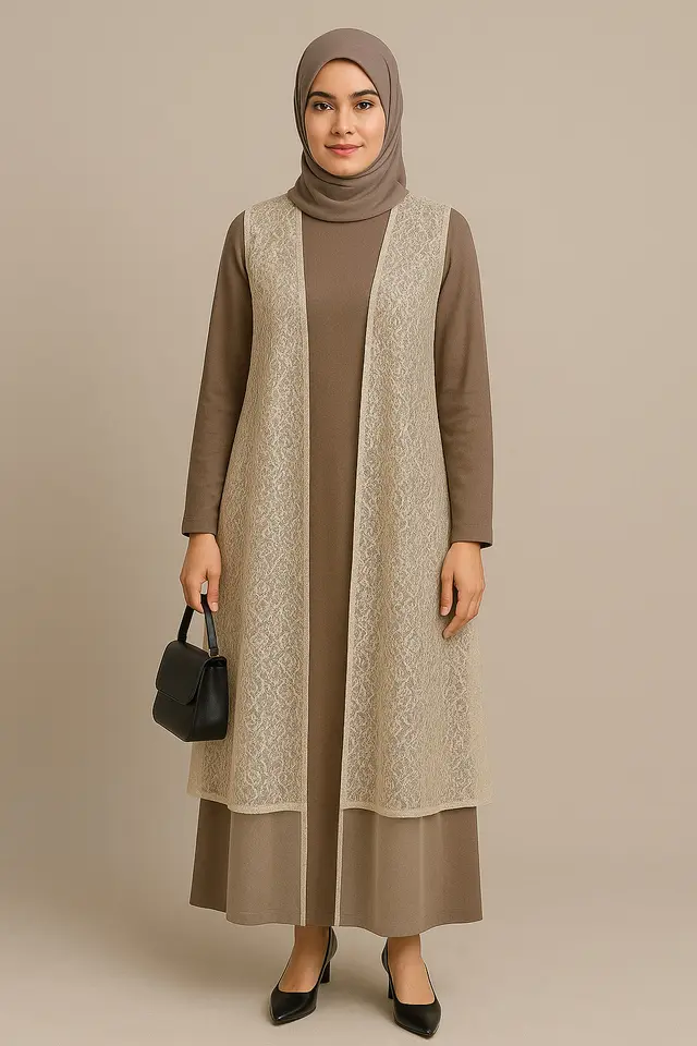 7. Outer Brokat Transparan Layer Ganda