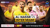 Link Live Streaming Riyadh Season Cup: Al Nassr Vs Inter Miami di Vidio. (Sumber : dok. vidio.com)
