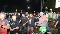 Sebanyak 34 orang diduga melakukan aksi premanisme diamankan di tempat keramaian dan juga kawasan industri Kota Tangerang. (Liputan6.com/Pramita Tristiawati)