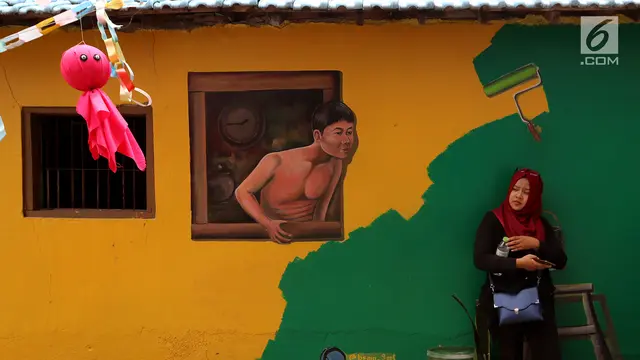 PHOTO: Menelusuri Kampung Warna-warni Malang di Bantaran Sungai Brantas
