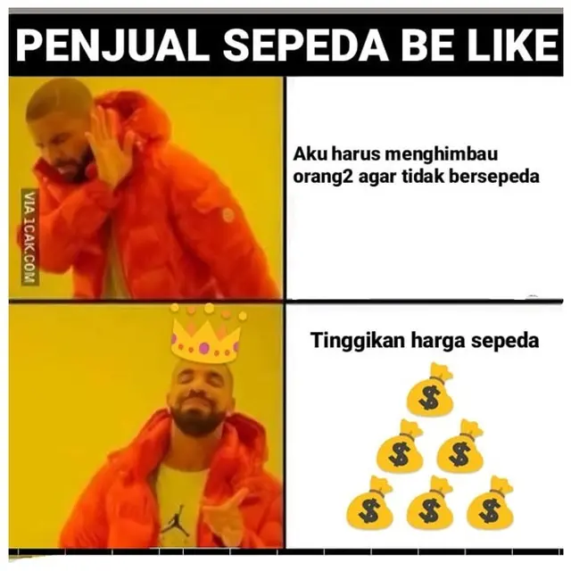 7 Meme Suka Gowes di Kala Pandemi Ini Bikin Sadar Diri
