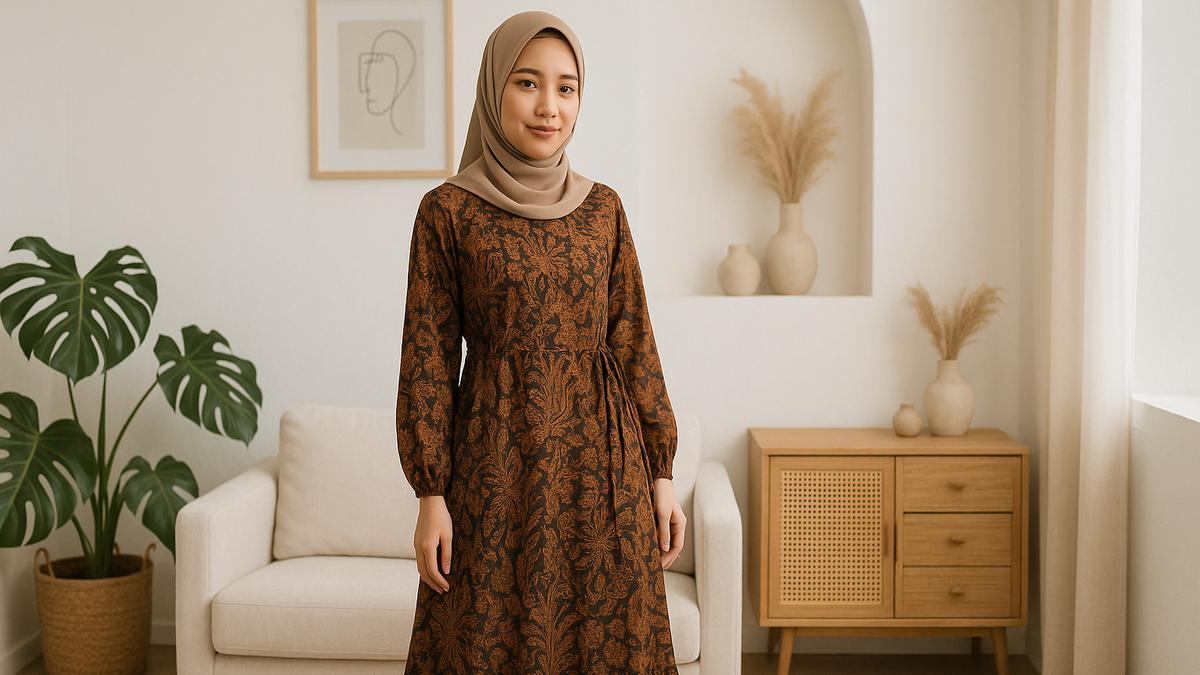 7 Model Gamis Batik Kekinian untuk Berat 50 Kg, Nyaman dan Bikin Tampak Langsing