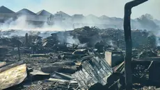 Kebakaran Besar Ratakan Permukiman Bedeng Denpasar