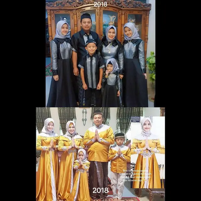 Keren, Ini Potret Foto Keluarga Jalani 8 Kali Lebaran yang Kompak Banget