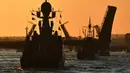 Hari Angkatan Laut tahunan Rusia diperingati sebagai hari libur nasional. (AFP/Olga Maltseva)
