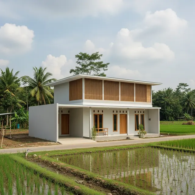 9 Inspirasi Gambar Rumah Sederhana Ukuran 6x9 di Kampung 2 Lantai