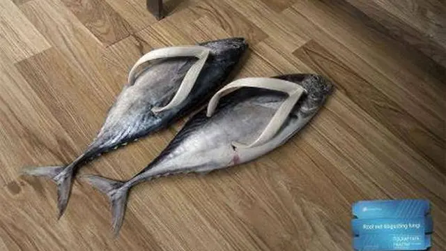 6 Sandal Bentuk Ikan Ini Unik Banget, Anti-mainstream