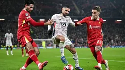 Menjamu Lille LOSC, The Reds unggul tipis 2-1. (Paul ELLIS/AFP)