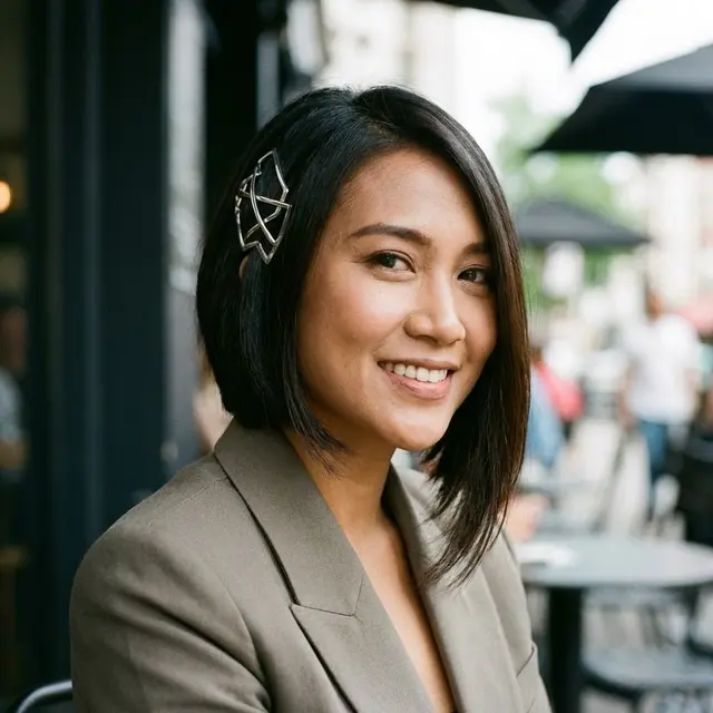 Model Rambut Wanita Pendek Dijepit