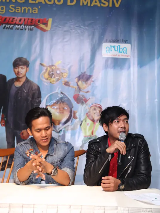 Suksesnya Grup band di Malaysia dan Indonesia, membuat Animonsta Studios sebagai kreator dari Malaysia menggaetnya untuk mengisi OST untuk film 'BoboiBoy The Movie'. (Andy Masela/Bintang.com)
