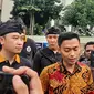 Anggota organisasi DN FABB melaporkan mantan Menpora Roy Suryo ke Polda Metro Jaya atas unggahan meme stupa Candi Borobudur mirip Jokowi. (Liputan6.com/Ady Anugrahadi)