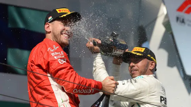 Gembiranya Lewis Hamilton Raih Kemenangan di GP Hungaria