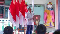 Gubernur DKI Jakarta, Pramono Anung, resmi menetapkan pemekaran Kelurahan Kapuk di Kecamatan Cengkareng, Jakarta Barat, pada Selasa (30/9/2025). (Liputan6.com/Winda Nelfira)