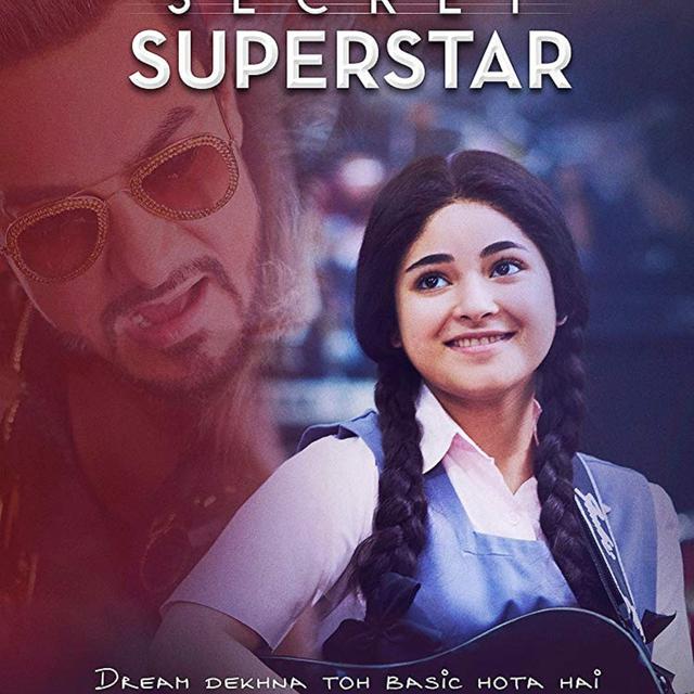Poster film yang dibintangi Zaira Wasim, Secret Superstar (Via IMDb)