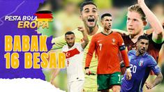Berita video daftar lengkap 16 tim atau negara yang lolos ke fase knockout di Euro 2024. Tim-tim besar turut meramaikan persaingan ini.