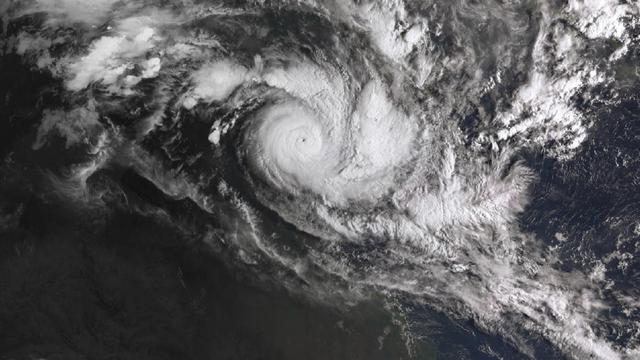 Ilustrasi badai Trevor yang melanda wilayah Northern Teritory di Australia (AP/Berau of Meterorology)