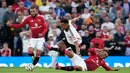 Berlaga di Old Trafford, The Red Devils berhasil menaklukkan Fulham 1-0. (AP Photo/Dave Thompson)