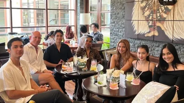 Kebersamaan Sandrinna Michelle dan Junior Roberts (Foto: instagram sandrinna_luvyy)