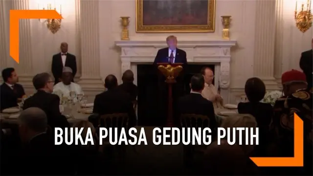 Presiden AS, Donald Trump menggelar acara buka puasa disertai jamuan makan malam di Gedung Putih. Dalam acara ini hadir duta besar negara yang berpenduduk mayoritas muslim.