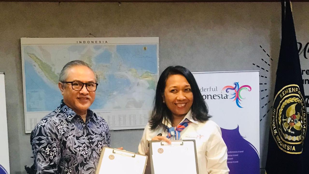PT. Hatten Bali Tbk menandatangani Perjanjian MOU dan PKS dengan Kementerian Pariwisata dan Ekonomi Kreatif/Badan Pariwisata dan Ekonomi Kreatif (Kemenparekraf/Baparekraf), sehubungan dengan program Co-Branding Wonderful Indonesia