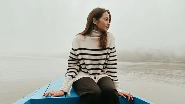 FOTO: Gaya Kasual Enzy Storia, Tampil Modis