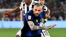 Marcelo Brozovic sukses mengatur tempo permainan Inter Milan. Ia juga mampu memenangkan penguasaan bola di lini tengah saat pertandingan. (AFP/Isabella Bonotto)