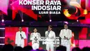 Sebagai informasi, Konser Raya 31 Tahun Indosiar Luar Biasa menjadi ajang penampilan dari berbagai musisi lintas generasi. Tampak dalam foto, pembawa acara memandu Konser Raya 31 Tahun Indosiar Luar Biasa hari kedua di Studio 6 Emtek City, Daan Mogot, Jakarta, pada Minggu (11/1/2026) malam. (KapanLagi.com/Budy Santoso)