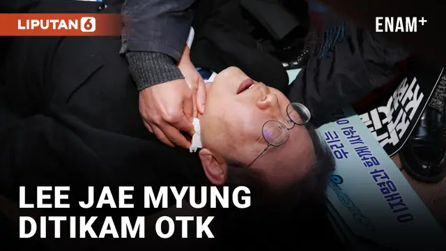 Pempimpin Partai Oposisi Korsel Lee Jae Myung Ditikam Tepat Dilehernya saat Kunjungan ke Busan