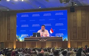Prabowo Kelakar Menterinya Mulai Botak
