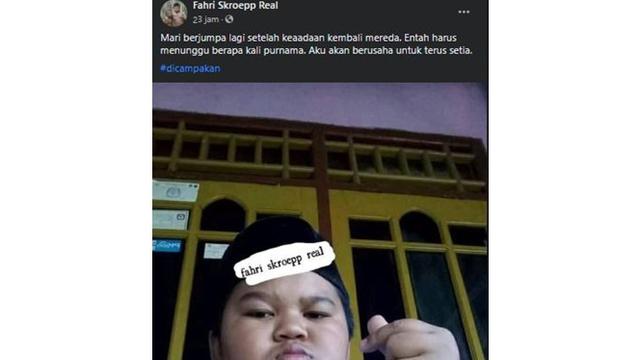 6 Status Facebook Terbaru Fahri Skroepp, Bikin Ngakak