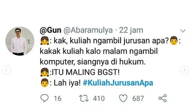 jurusan kuliah (foto: IG/@dramatwitter.id)