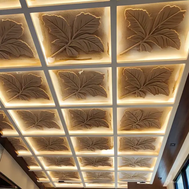 Plafon PVC Motif Daun