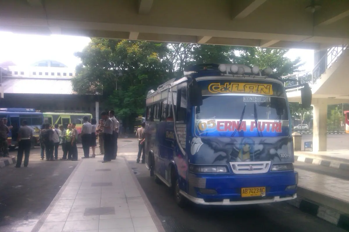Bus di Terminal Giwangan Yogyakarta