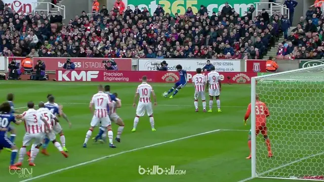 Gol Sensasional Willian Saat Chelsea Menang atas Stoke City