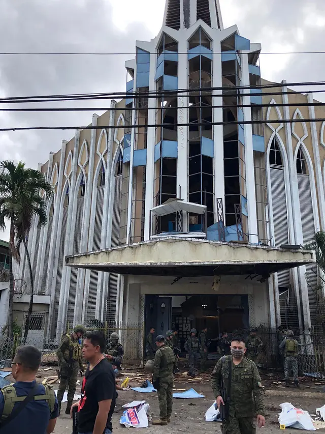 Dua Bom Meledak di Gereja Filipina Selatan saat Misa Minggu