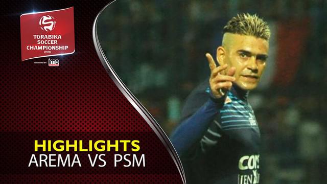 Video highlights TSC 2016 antara Arema Cronus melawan PSM Makassar yang berakhir dengan skor 2-0 di Stadion Gajayana, Malang.