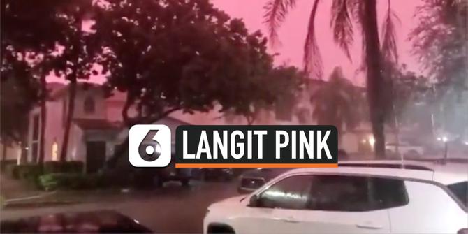 VIDEO: Langit Florida Berubah menjadi Warna Pink, Ada Apa?