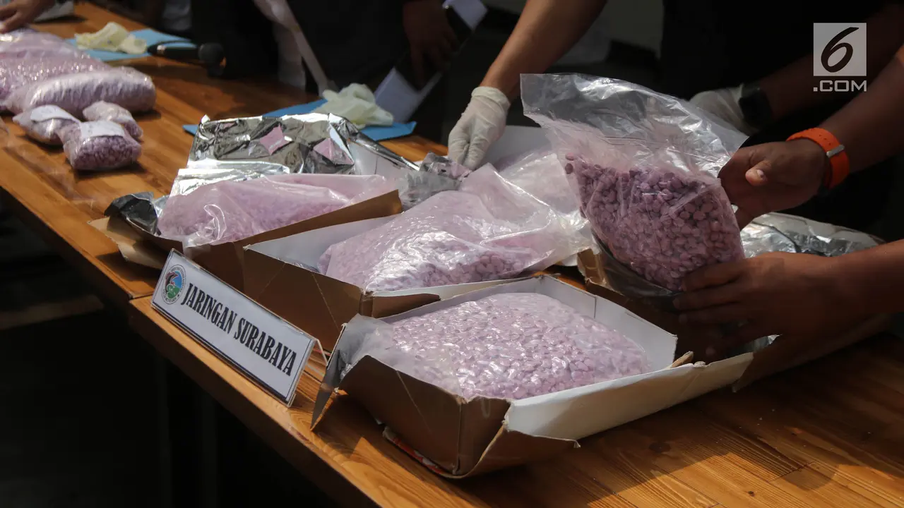 Polisi Ungkap 50 Ribu Butir Ekstasi Sindikat Jerman-Jakarta