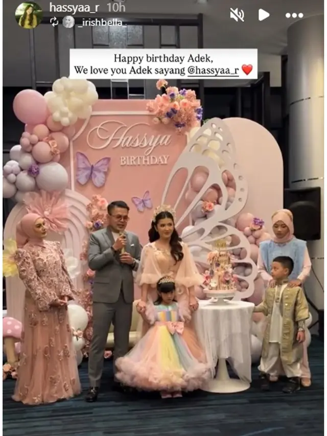 6 Potret Ultah Hassya Anak Sambung Irish Bella, Menawan Pakai Outfit ala Princess