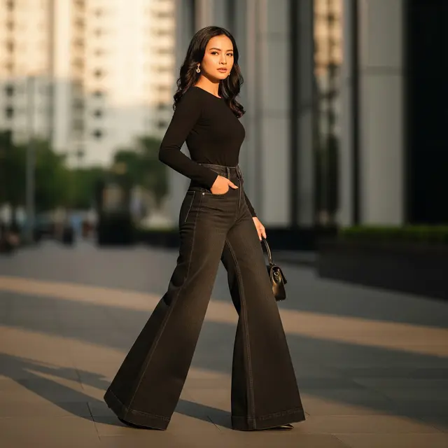 Model Celana Panjang Wanita Cutbray (Image by Gemini AI)