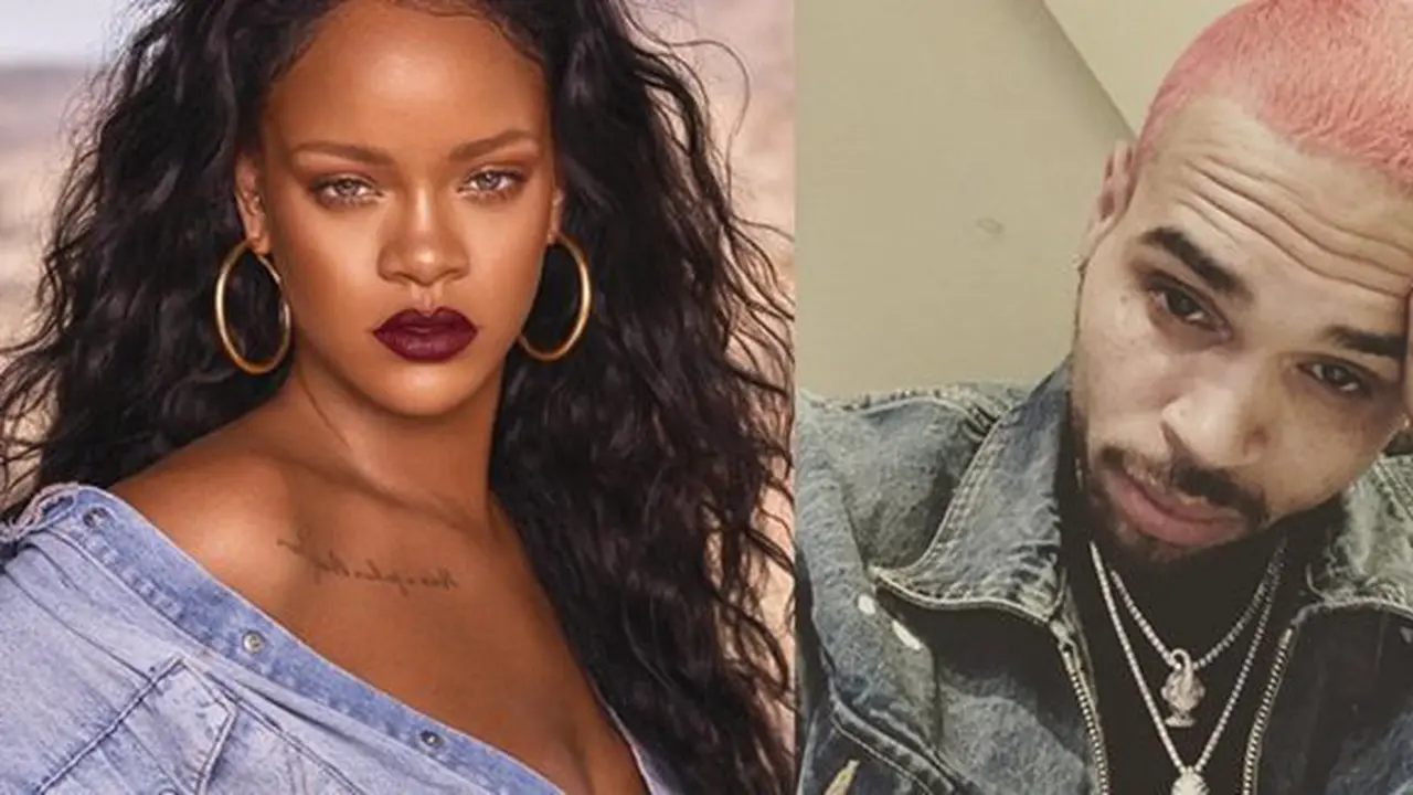 Rihanna vs Snapchat/copyright instagram.com/badgalririr/ instagram.com/chrisbrownofficial/