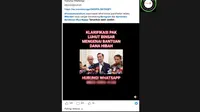 Cek Fakta: Hoaks Video Luhut Sampaikan Program Bantuan Dana Hibah