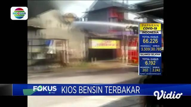 VIDEO: Diduga Serangan Jantung, Pria Ini Meninggal Saat Melihat Kios Bensin Terbakar