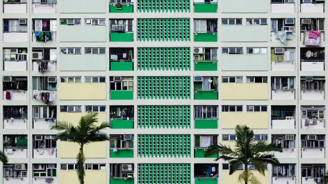 Ilustrasi rumah susun, rusun