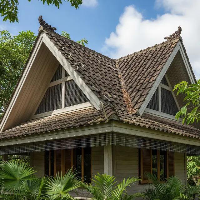 Model Atap Rumah Tinggi Agar Ular Tidak Masuk ke Loteng