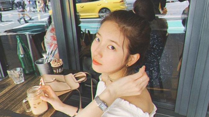 FOTO: Penampilan Cantik Bintang Korea Bae Suzy Tanpa Makeup
