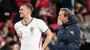 Hasil ini membuat Inggris tak mencatatkan kemenangan sama sekali di jeda internasional kali ini. Sebelumnya mereka hanya bermain 1-1 melawan Uruguay. (AP Photo/Kirsty Wigglesworth)