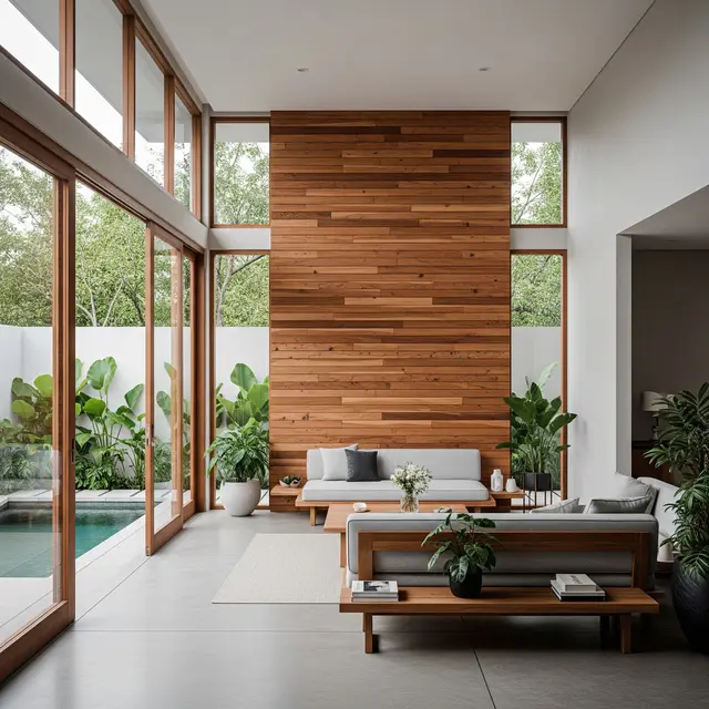Model Rumah Minimalis Modern dengan Aksen Kayu