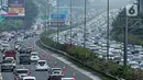 Selama delapan hari pada 22-29 April 2023, sebanyak 1,5 juta kendaraan kembali ke Jakarta. (Liputan6.com/Faizal Fanani)